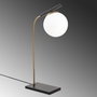 Opviq Yıldız - 4021 Lámpara de mesa Dorada y Negra